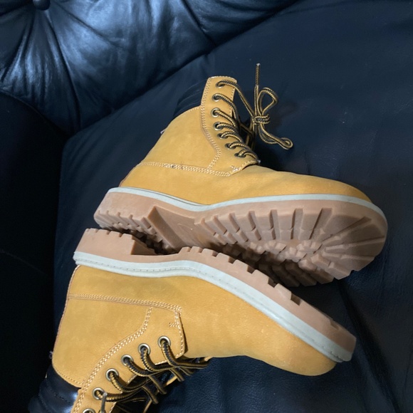 Urban Groove short hip hop dance boots lace up 7 Mens 5 ankle 5.5” tan brown - Picture 9 of 9